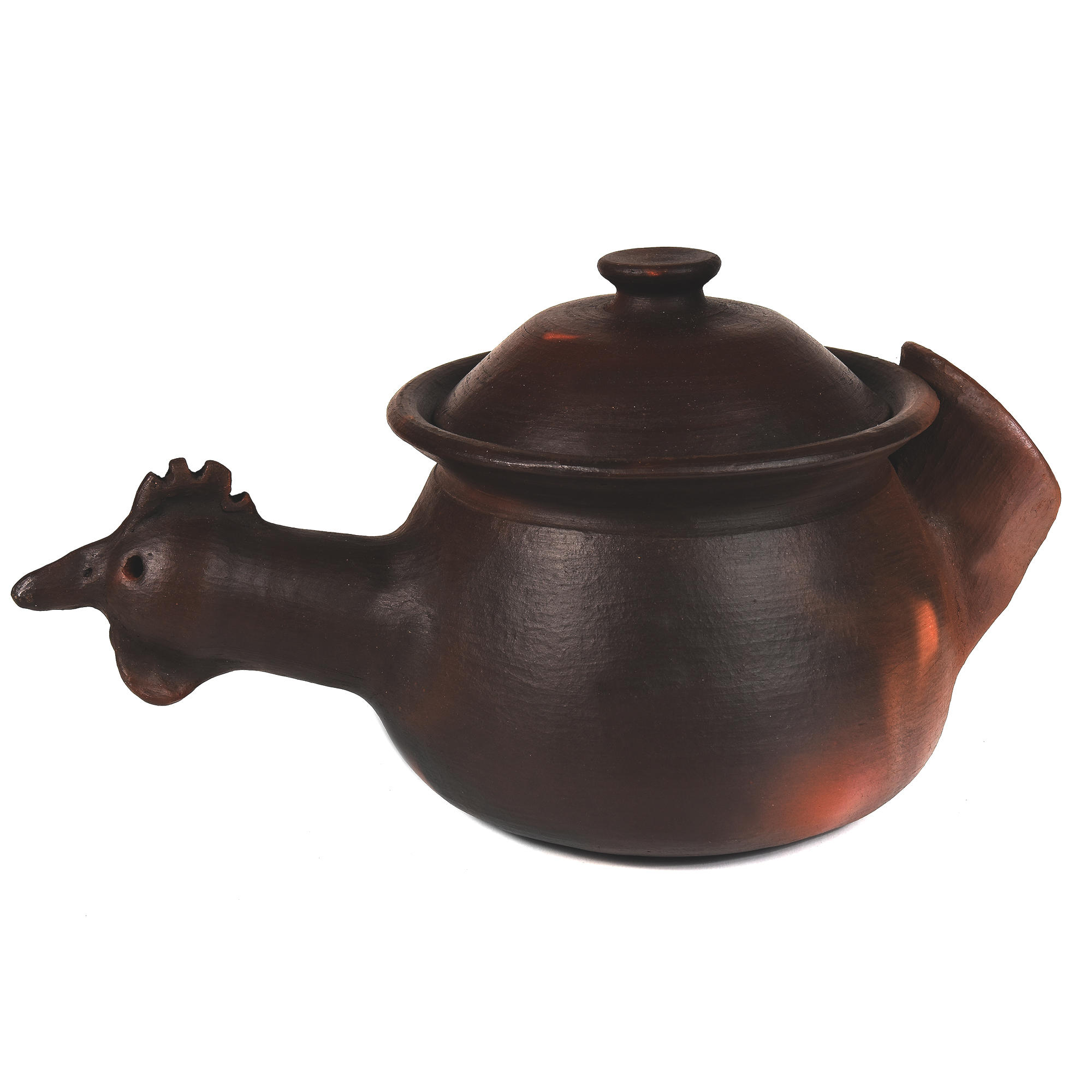 Pomaireware Round Clay Hen Pot